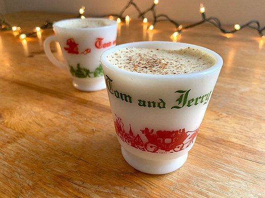 Hearty and potent, the Tom and Jerry is a favorite Christmastime cocktail in the Midwest. Photo by Sam O’Brien for Gastro Obscura.

